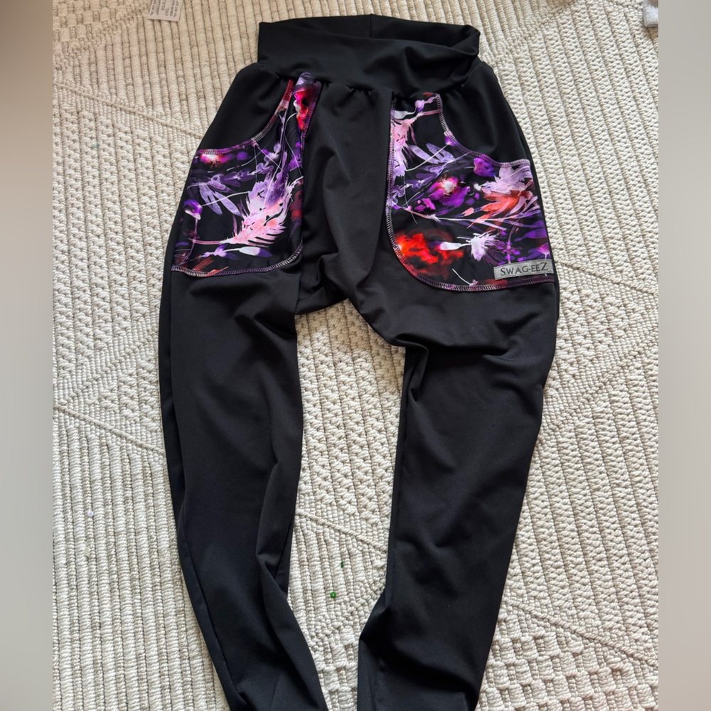 Black harem Swag-eez girls joggers 10